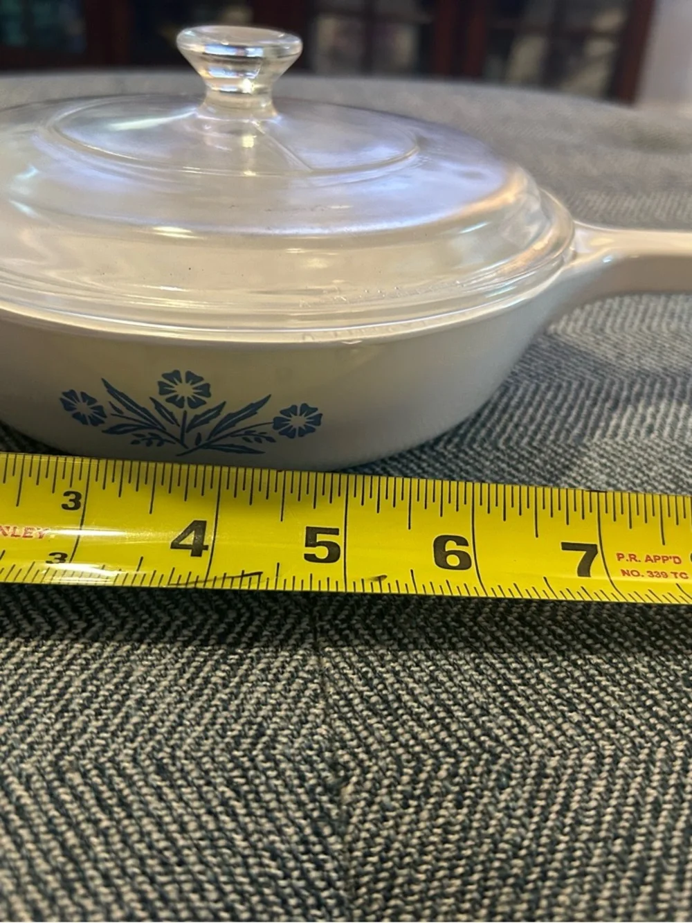 Corningware White Cookware Set with Blue Cornflower Pattern, 3-Piece W/ Lids - Picture 12 of 15
